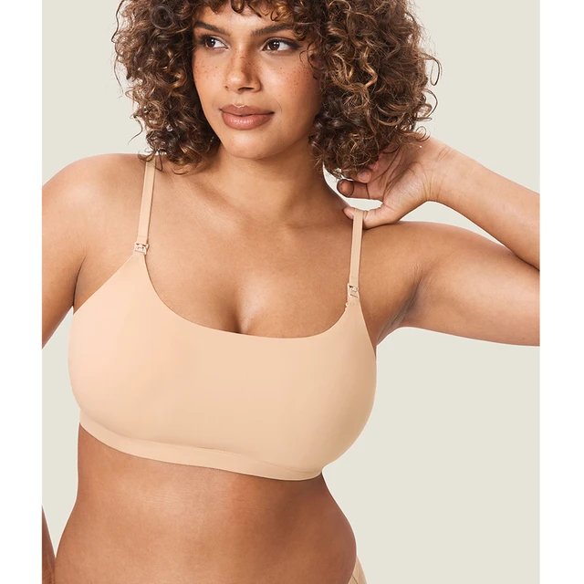 MOMANDA Women's Inbarely Pumping Bra Hands Free All-in-One Nursing Bras  Patented Maternity Bras for Breastfeeding