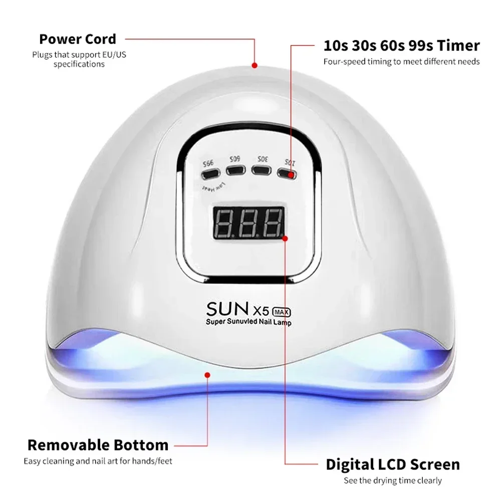 UV Curing Lamp Secador de unhas LED para removedor Gel Polish Equipment Tool