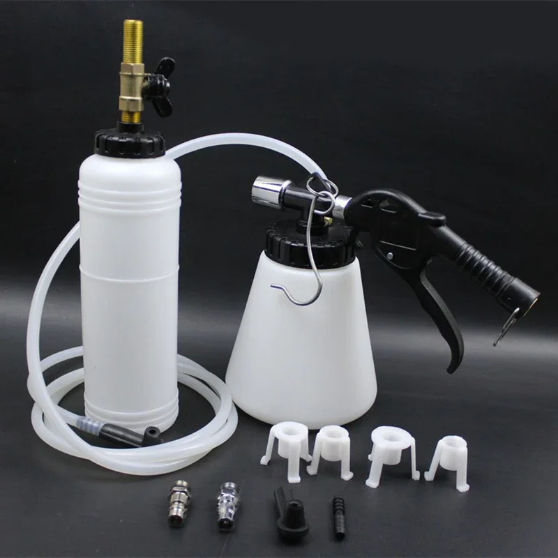Car Brake Bleeder Pumping Fluid Pump Kit Oil Change Purge Tank Tubes Repair Tools Truck Automobile Accessories brake bleeder kit brake fluid bleeder oil change pump 1L 0.75L Capacity