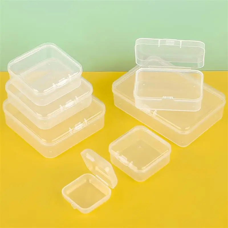 10 small storage boxes, rectangular boxes, hairpin packaging boxes, jewelry storage boxes, dust-proof jewelry storage boxes