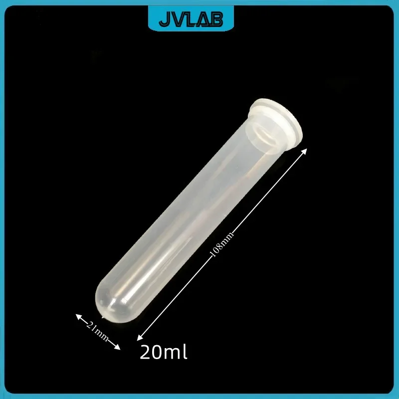 Centrifuge Tube Polypropylene Test Tube 20 ml Round Bottom Snap-cap Clear Sample EP Diam. 21 mm Height 108 mm 100 / PK
