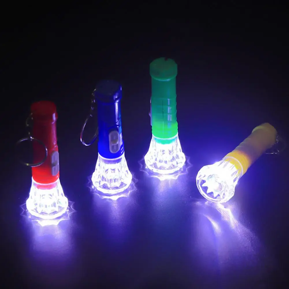 Keyring Toy Flashlight Led Metal Pendant Accessories Flash Light