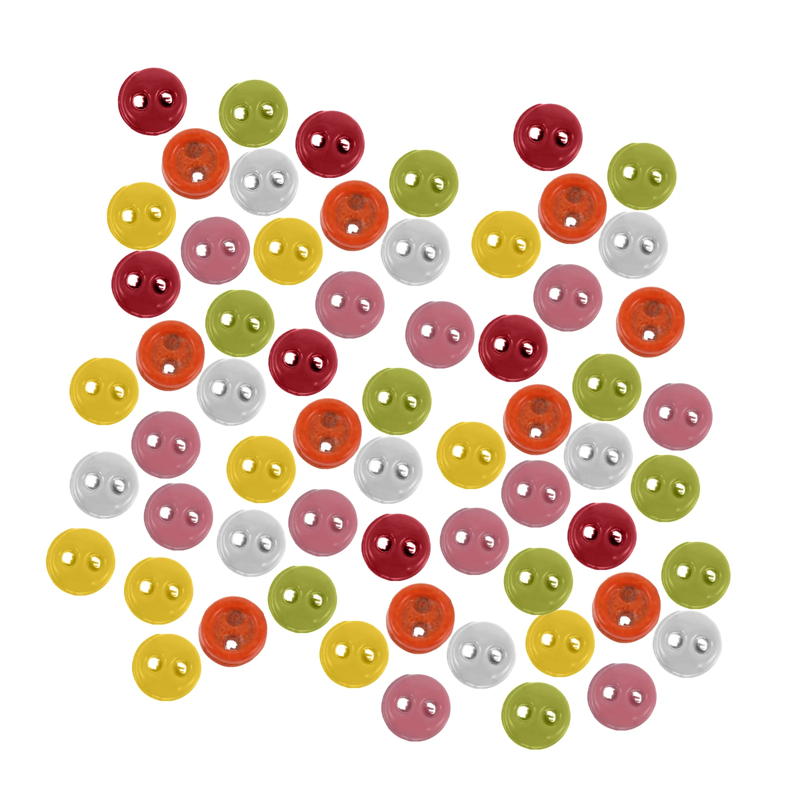 

100 Pcs Button Clothing Accessories Replacement Buttons Clothes Toy Shirt Fasteners DIY Child