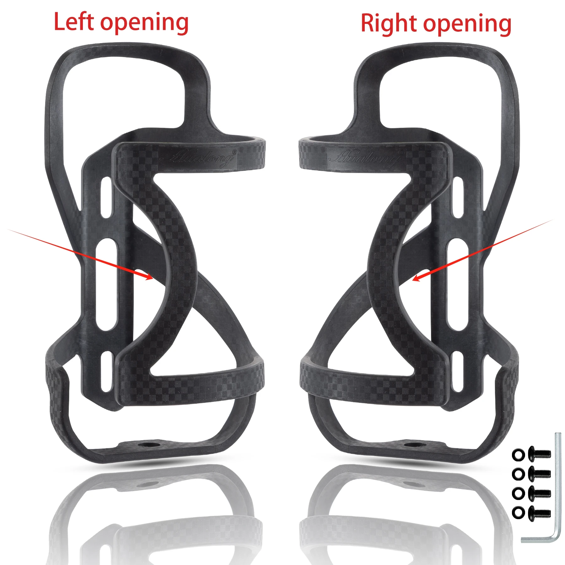 Bicycle water bottle cage hualong left right side load water bottle cage holder road mountain bike holder