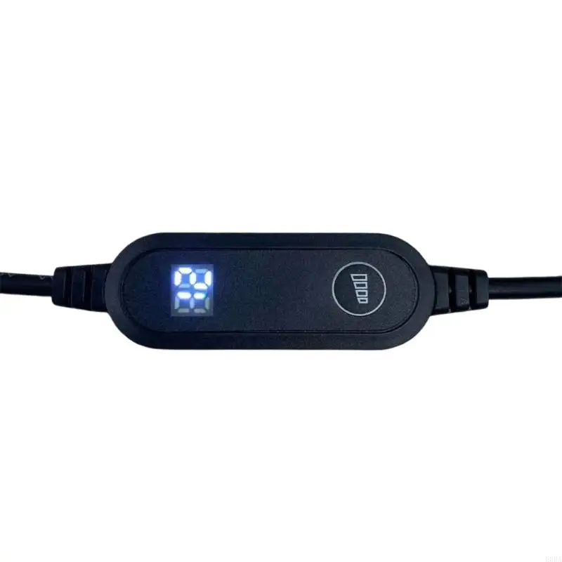 전자 장치 팬을 위한 디지털 스크린으로 출력되는 조정 가능한 전원 USB 5V3A 5.5x2.5mm 케이블 12W