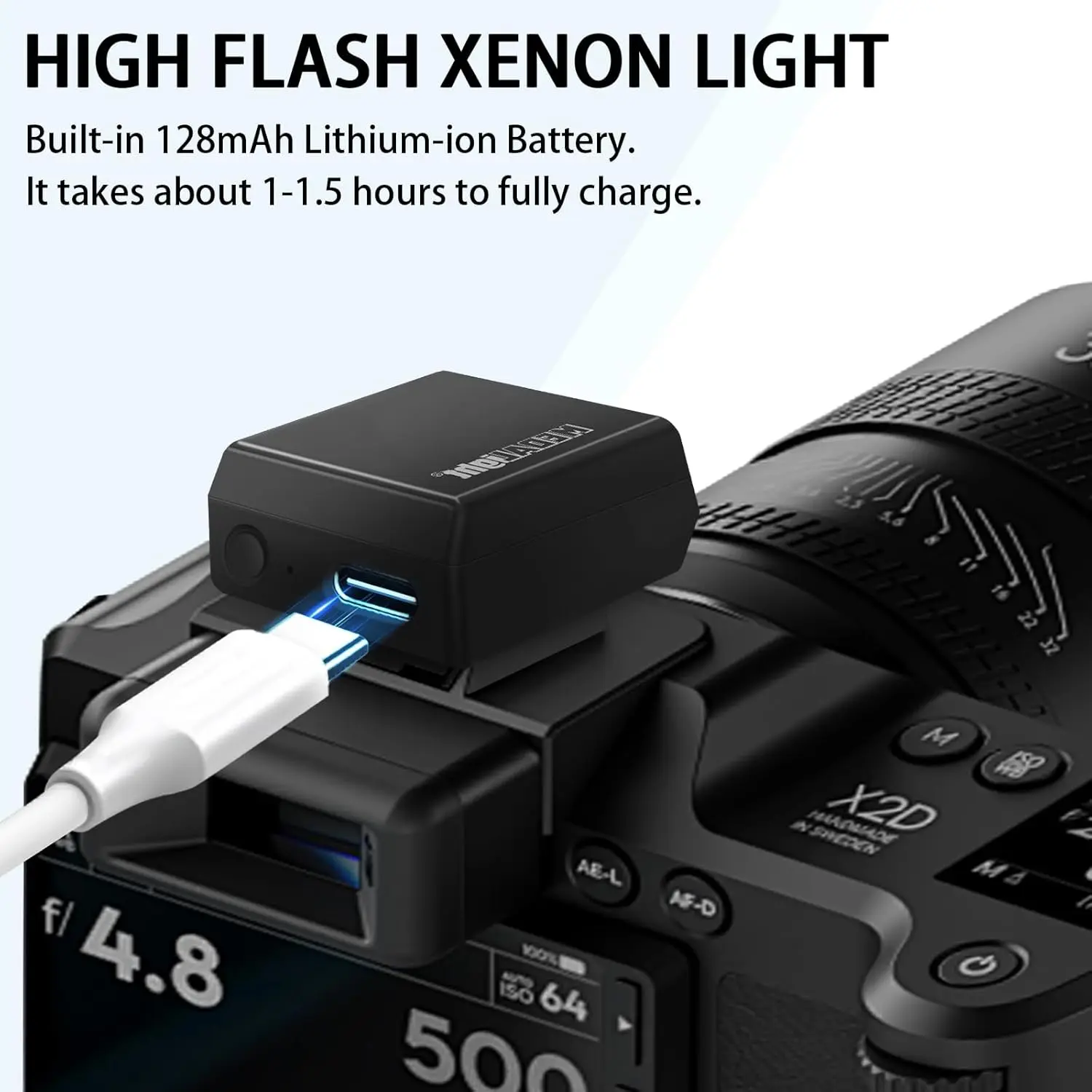 MEDALight F1S Mini Camera Flash Light Portable External On-camera Flash For Ricoh GR3 Sony ZV1 Lumix Fuji Leica Small Cameras