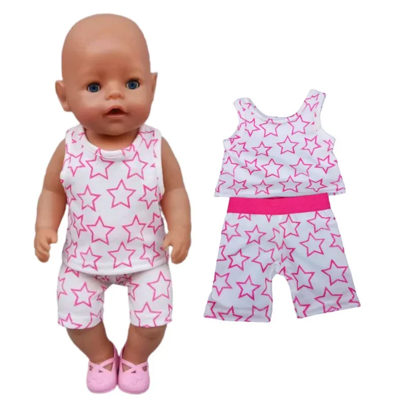 Baby Doll Summer Clothes for 43cm Born Baby Doll Swim Clothes 18 Inch Bikini doll clothes barbie doll clothes