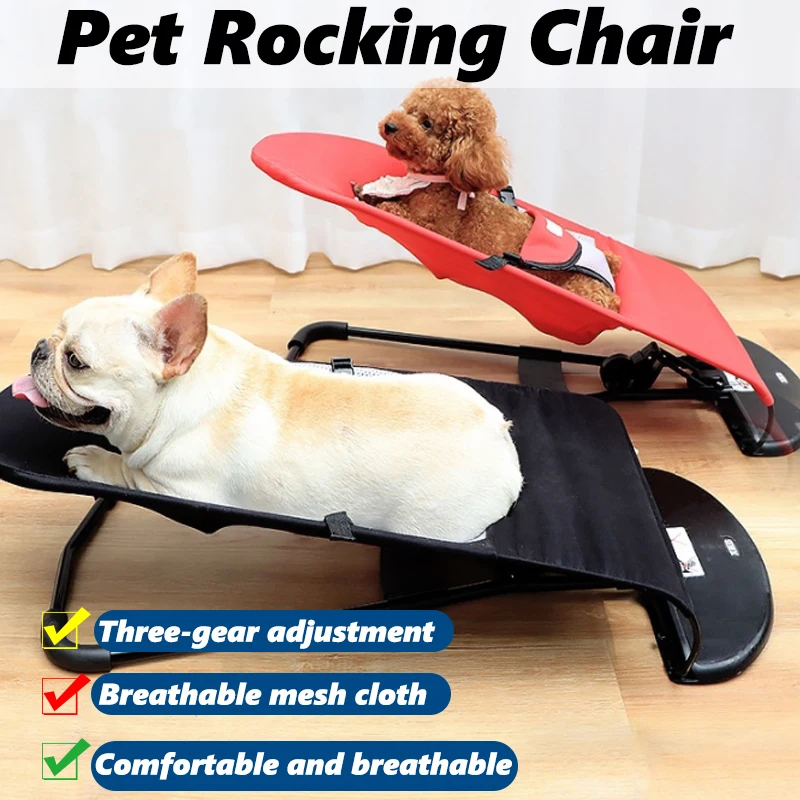 vreemd Gelijk mengsel Dog Cat Rocking Chair Pet Dog Cat Bed Spring Recliner Portable Puppy Nest  Folding Sofa House Comfort Nest For Pet Dog Supplies - AliExpress