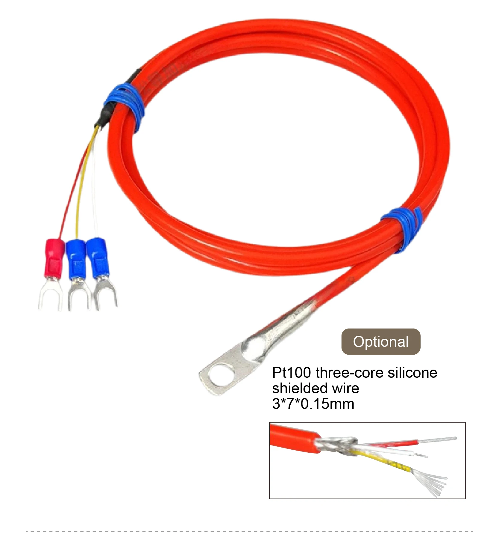 Adhesive Surface-Mount RTD PT100 Waterproof Temperature Sensor Industrial Probe