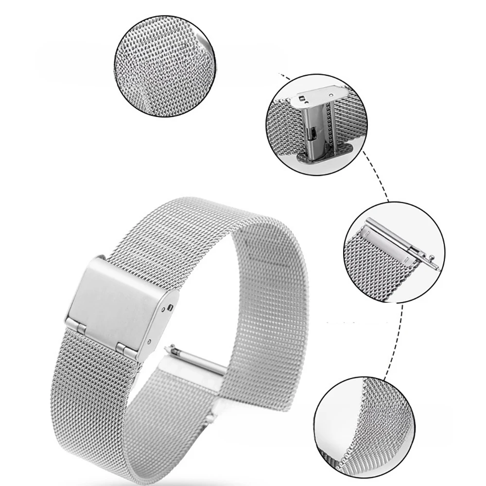 Stainless Steel Watch Strap – Premium Metal Wristband Bracelet Accessories