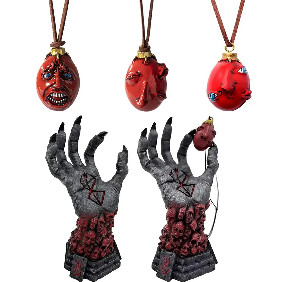 Teufelsrechte Hand Rampage Skull Rune Crazy God Tod Harz Handwerk Statue Heimdekoration Zubehör 1 Stk