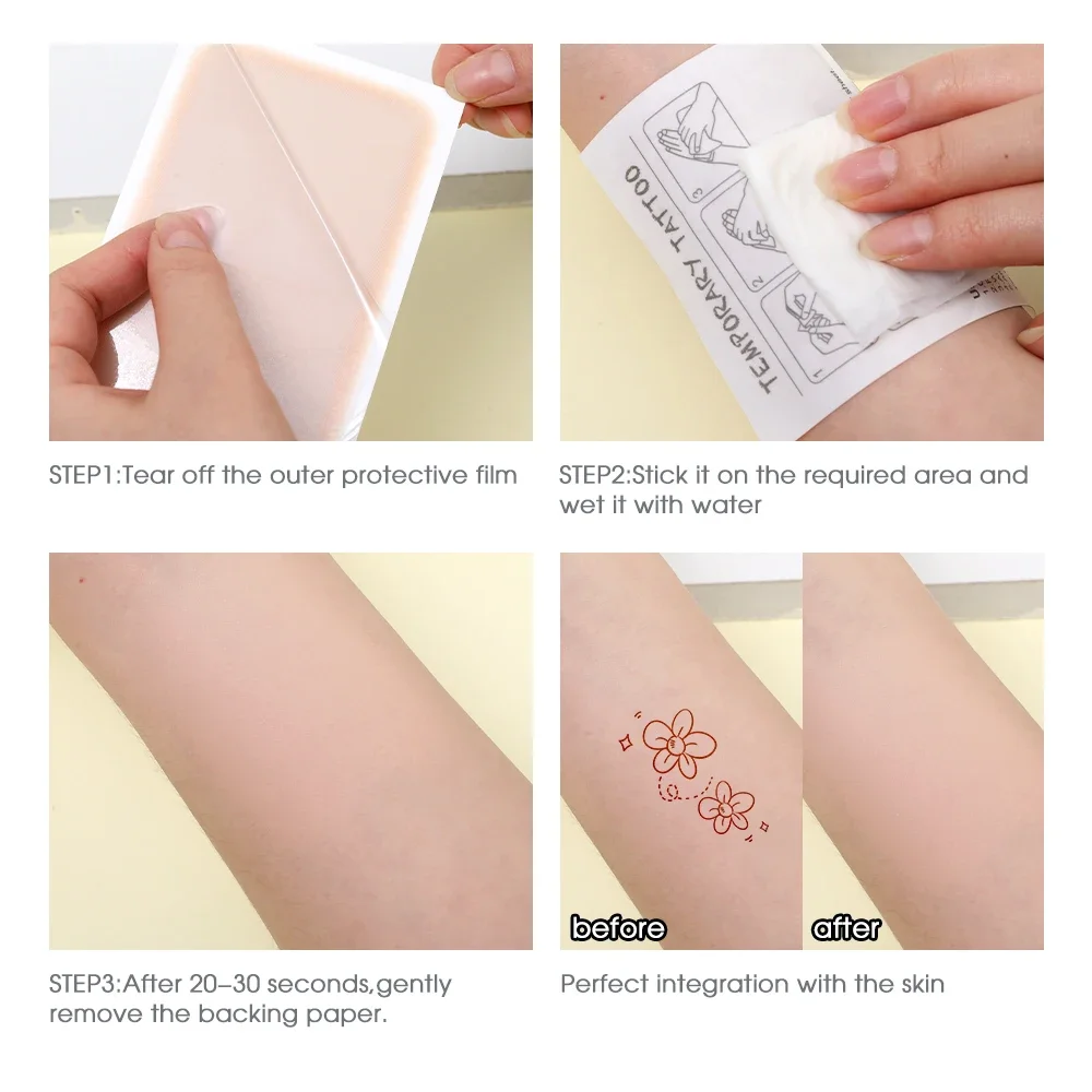 Waterproof Temporary Tattoo Concealer Stickers for Acne Scar Cover