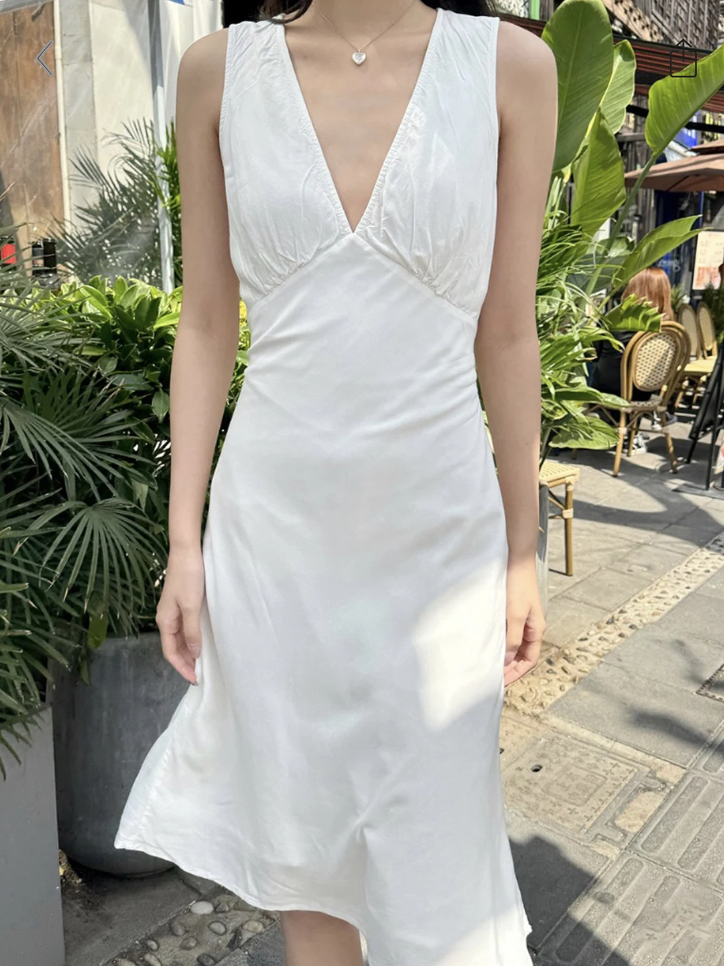 

Женское длинное платье из 2024 хлопка, с V-образным вырезом