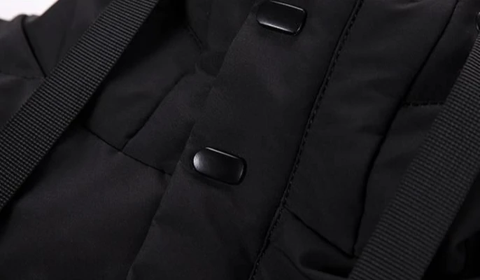 Men's Winter Long Mid Length Over The Knee Thickened Hooded Cotton Padded Jacket Large Size for Youth