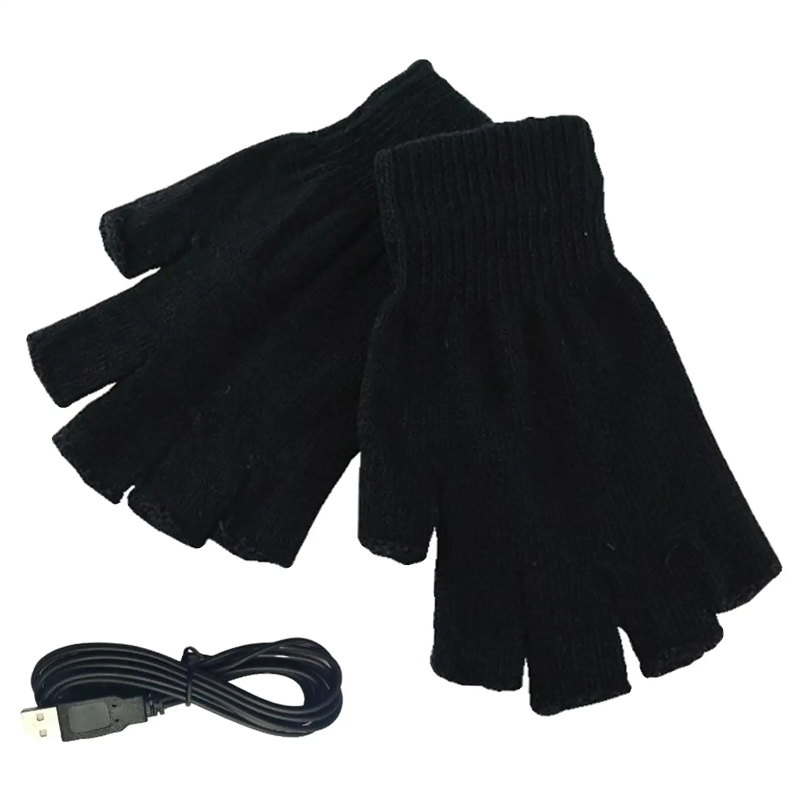 USB Heated Gloves, Rechargeable Electric Battery Heated Gloves for Climbing Hiking, Winter  Thermal Heated Gloves 2