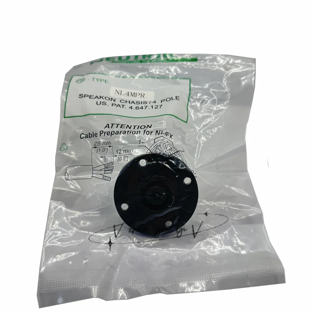 브랜드 NL4MPR Speakon 커넥터 용 10pcs neutrik 용 4 극 플러그 남성 오디오 커넥터 용 유형 nl4fx 소켓