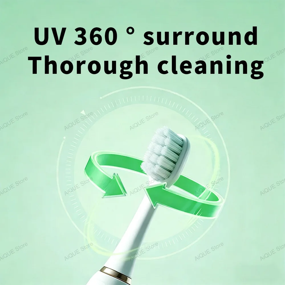 AiQUE KR/JP UV 칫솔 살균기 무선 USB 빠른 건조 미니 휴대용 브러시 소독기 충전식 살균제 홀더