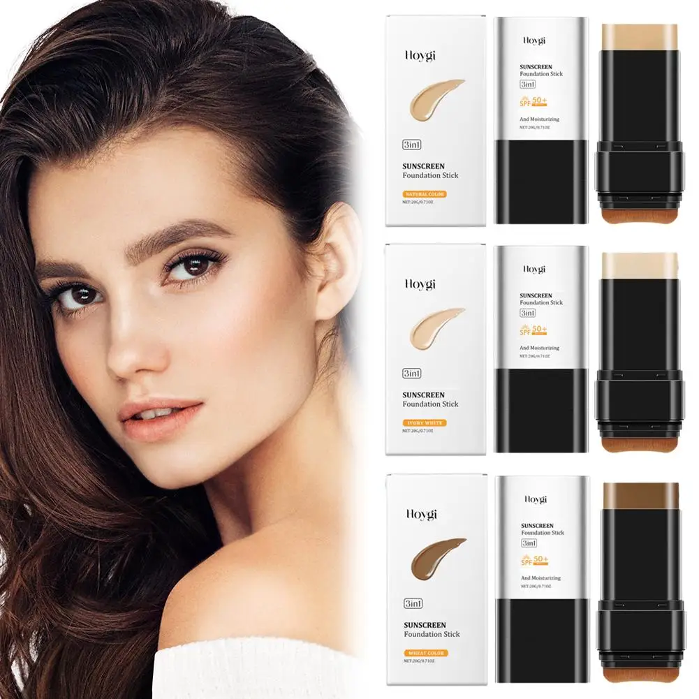 2 In 1 Matte Eraser Foundation Cream Stick Multi-Use Full Coverage Waterproof Oil-control Face Base Makeup Cosmetics