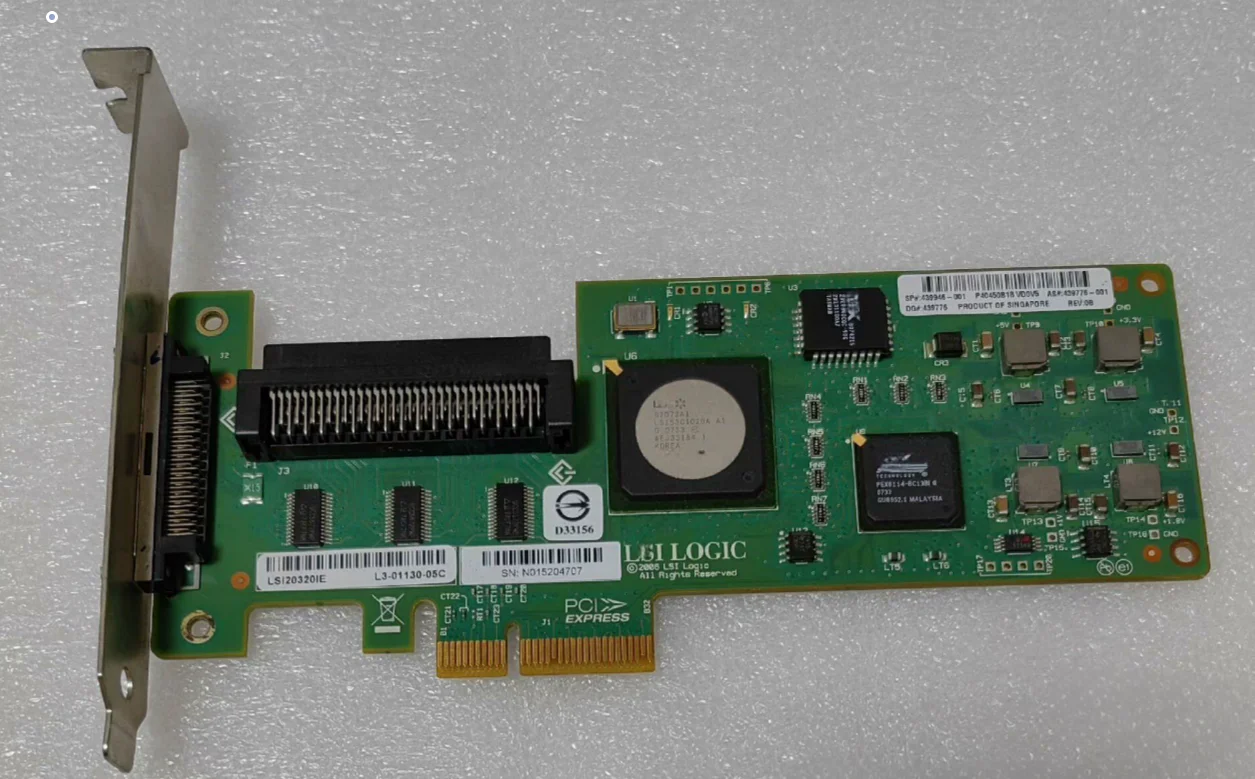 LSI Logic SCSI LVD/SE Controller PCI Express X4 LSI20320IE 439946 - Foto 9