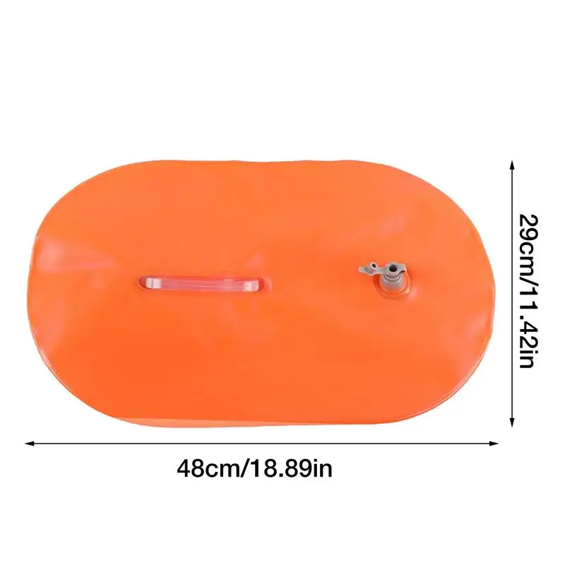 Swimming Buoy Open Water Double Airbog Safety Swim Buoy Tow Float Open Water Swimmers Triathletes Training Equipment