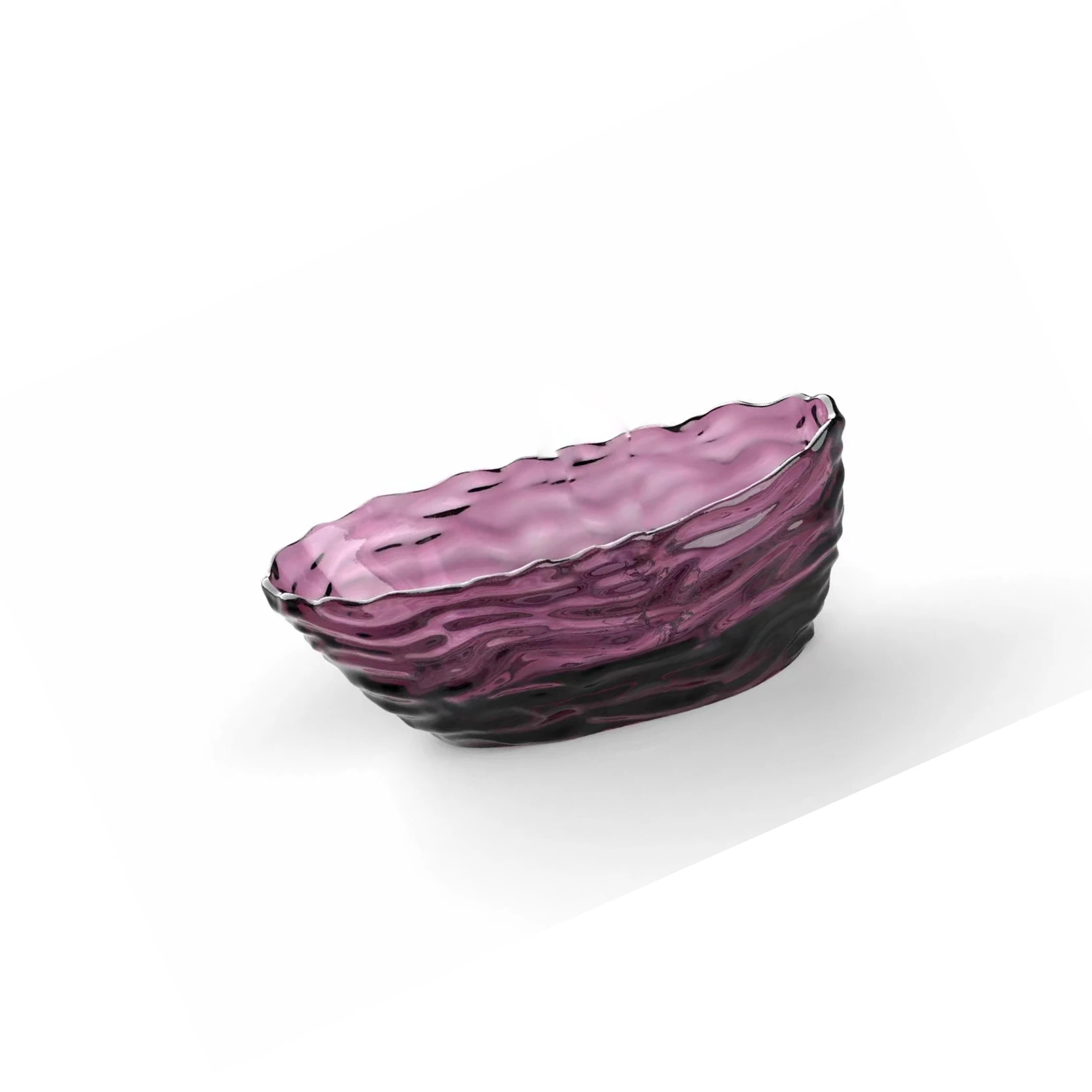 1750x785x640mm Oval Resin Jasmine Purple Transparent Tub Freestanding Floor Mounted Bathtub  BV001-5 6
