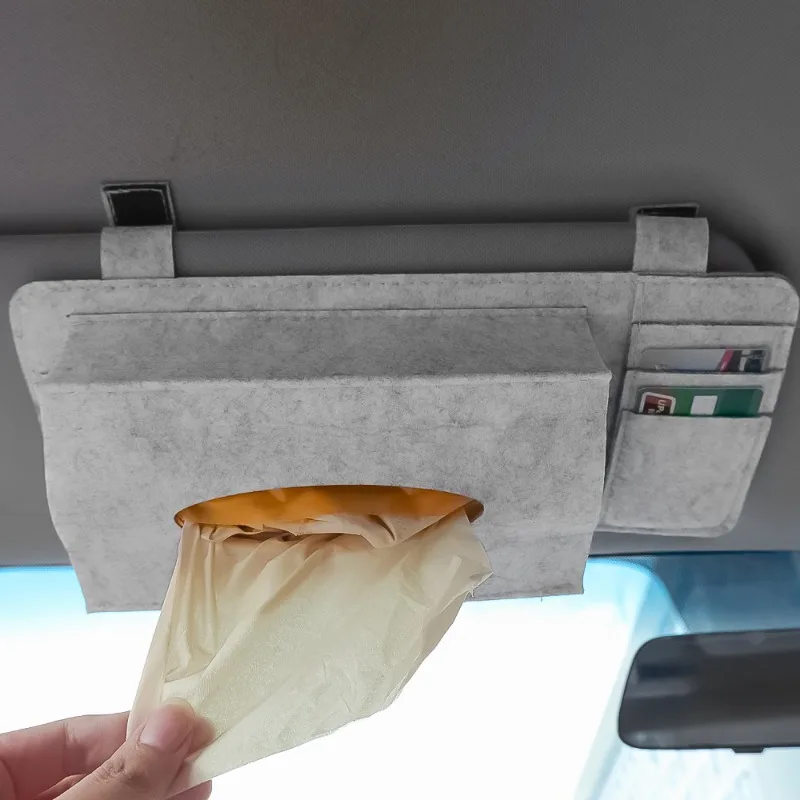 

Car Sun Visor Organizer Mutil-Pocket Documents Pouch Credit Card Sun Glasses Pens Holder Auto Interior Pocket Organizer