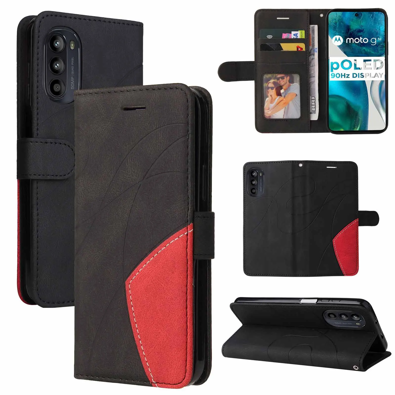 Wrist Rope Leather Flip Wallet Case - Stylish and Functional Cover