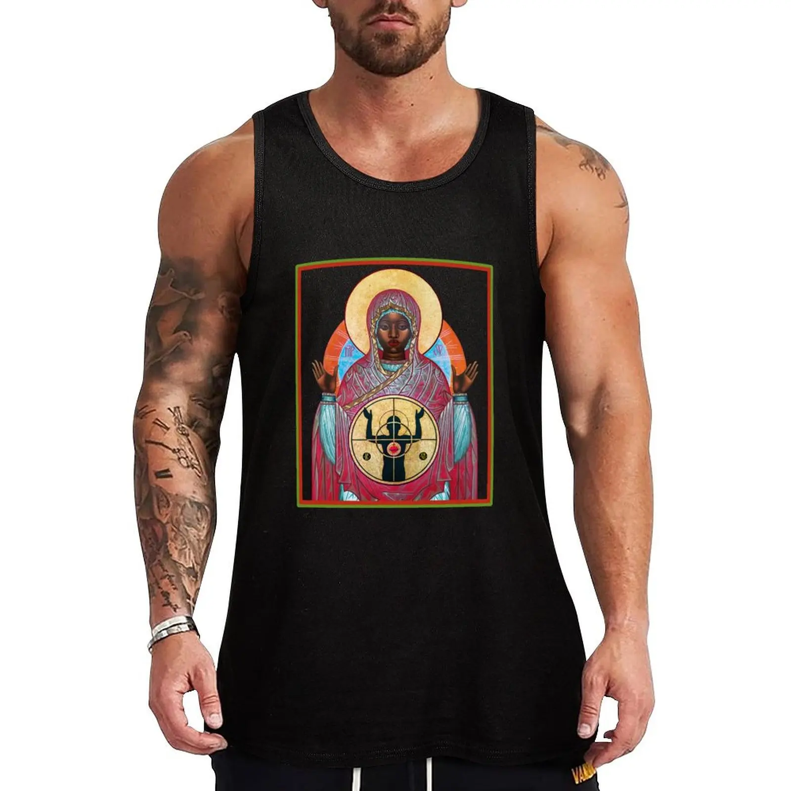 

Our Lady Of Ferguson Tee Tank Top Bodybuilding clothing man gym clothes for man Man gym clothes sleeveless shirts