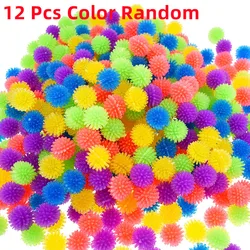 12PCS TPR Bayberry Hedgehog Mini Massage Balls - Soft, Squishy, Stress Relief Toys (12 Pcs Random)