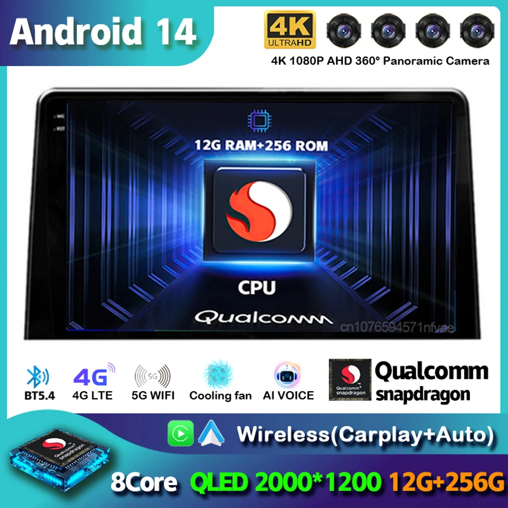 Android 14 Carplay Autoradio Per Citroen Berlingo 2019 Peugeot Partner Rifter 2020 Per Opel Combo Multimedia Player Audio Stereo