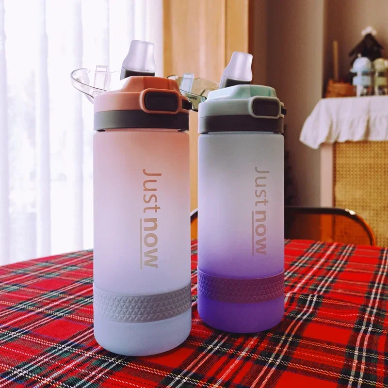 400ml/600ml Water Bottle With Straw BPA Free Portable Outdoor Sport Plastic Bottles