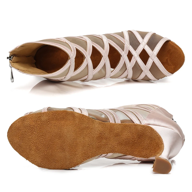 Girls Latin Dance-Shoes Women Salsa Tango Modern Ballroom Dancing Shoes Ladies Soft Bottom Dance Shoes Professional Hot Selling 2