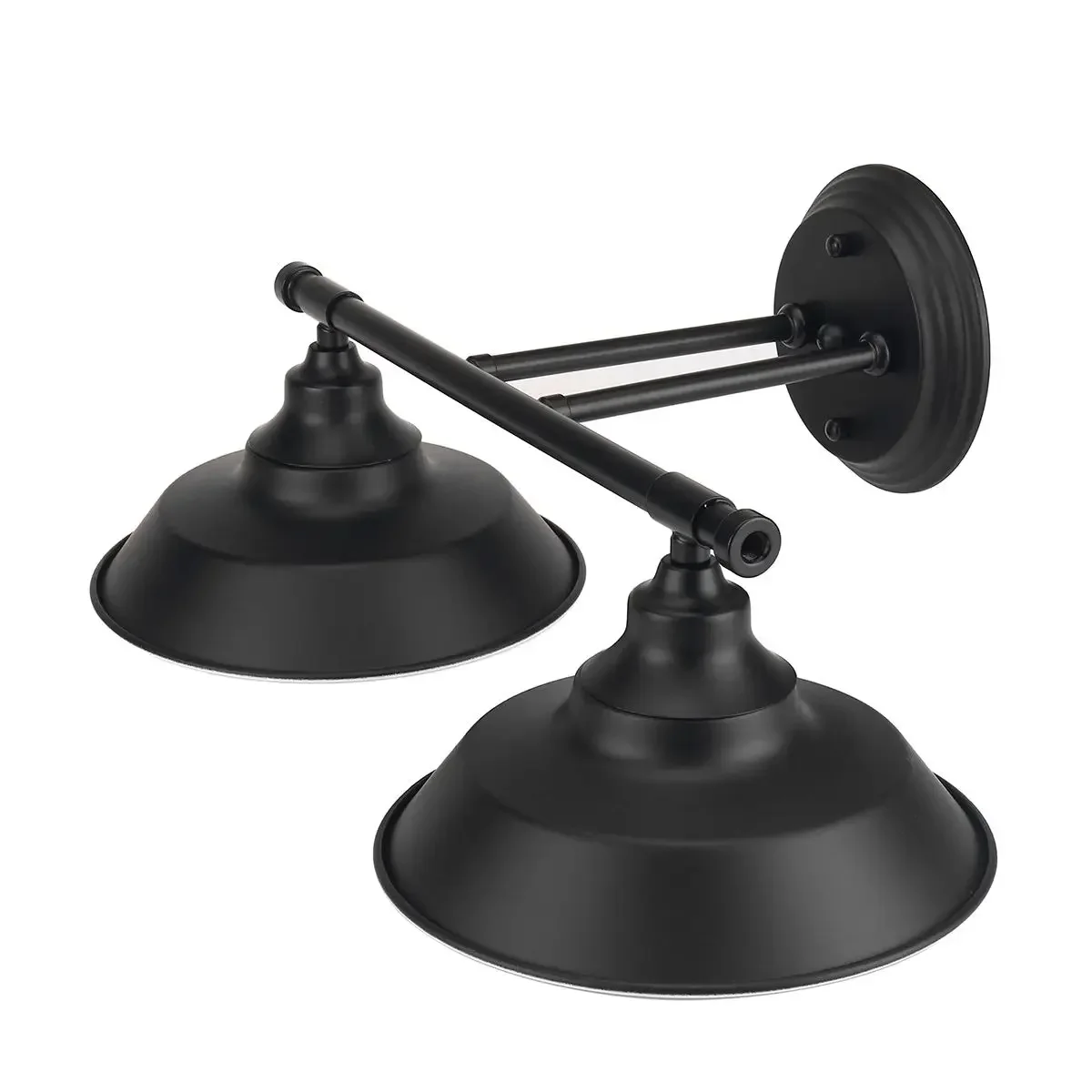 

Винтажная черная железная ретро-лампа в стиле лофт, E26/E27, настенная лампа, промышленный декор, кронштейн для внутреннего освещения для гостиной, спальни