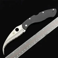 C12 Civil Full Teeth Claw Outdoor Folding Small Cutting Fish Net Knife 1