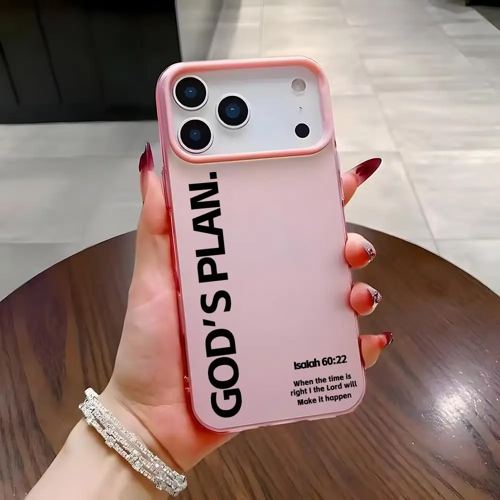 Silver Shell God's Plan Bible Verse Phone Case