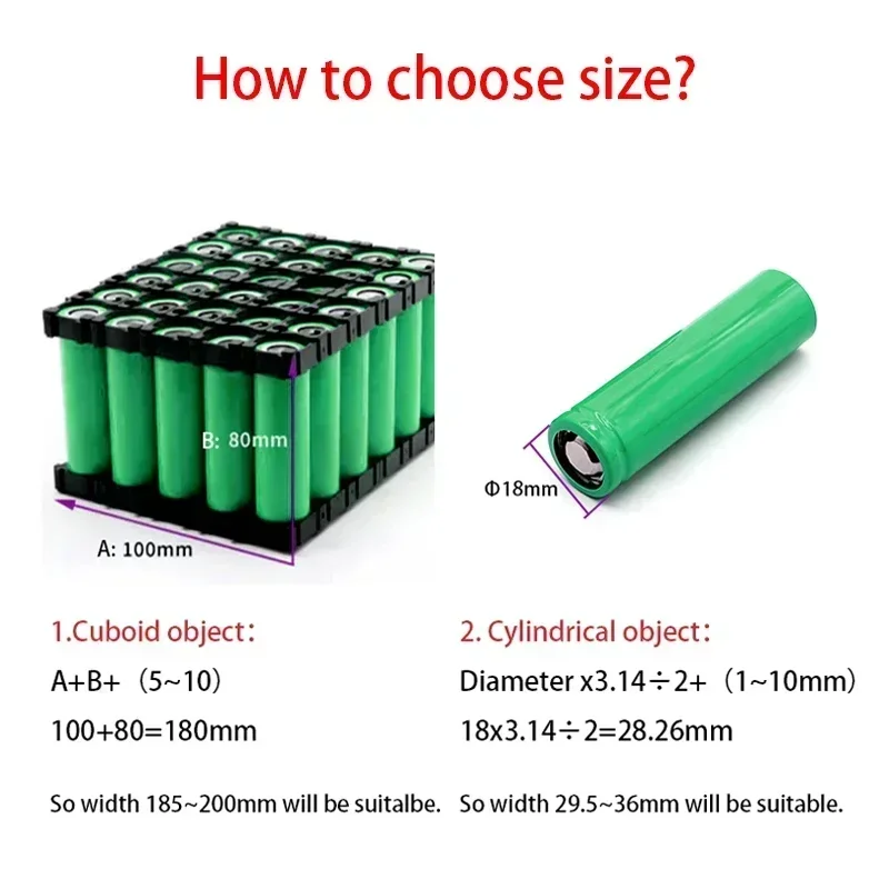 18650 Lipo Battery PVC Heat Shrink Tube Pack 1M-20M Insulated Film Wrap Lithium Case Protection Cable Sleeve 7mm ~ 330mm