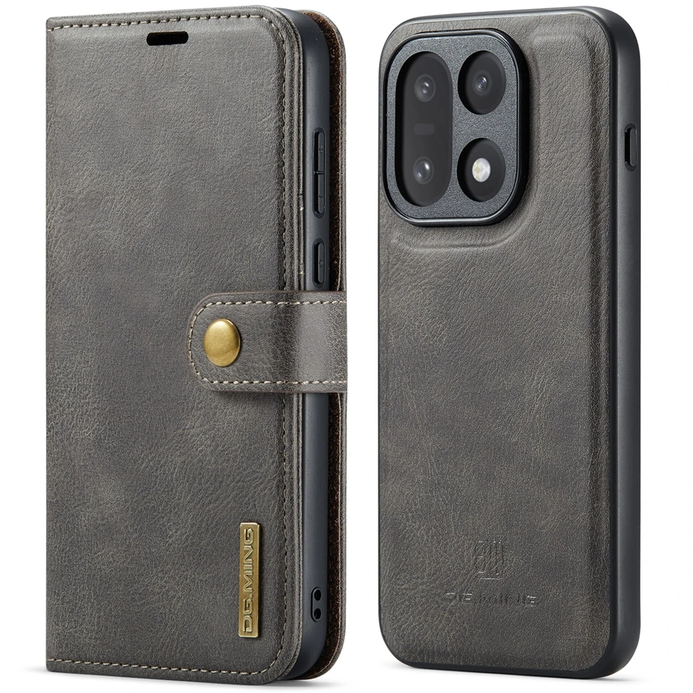 Premium Magnetic Leather Flip Cover with Stand and Card Holder - Anti-Fall Protection