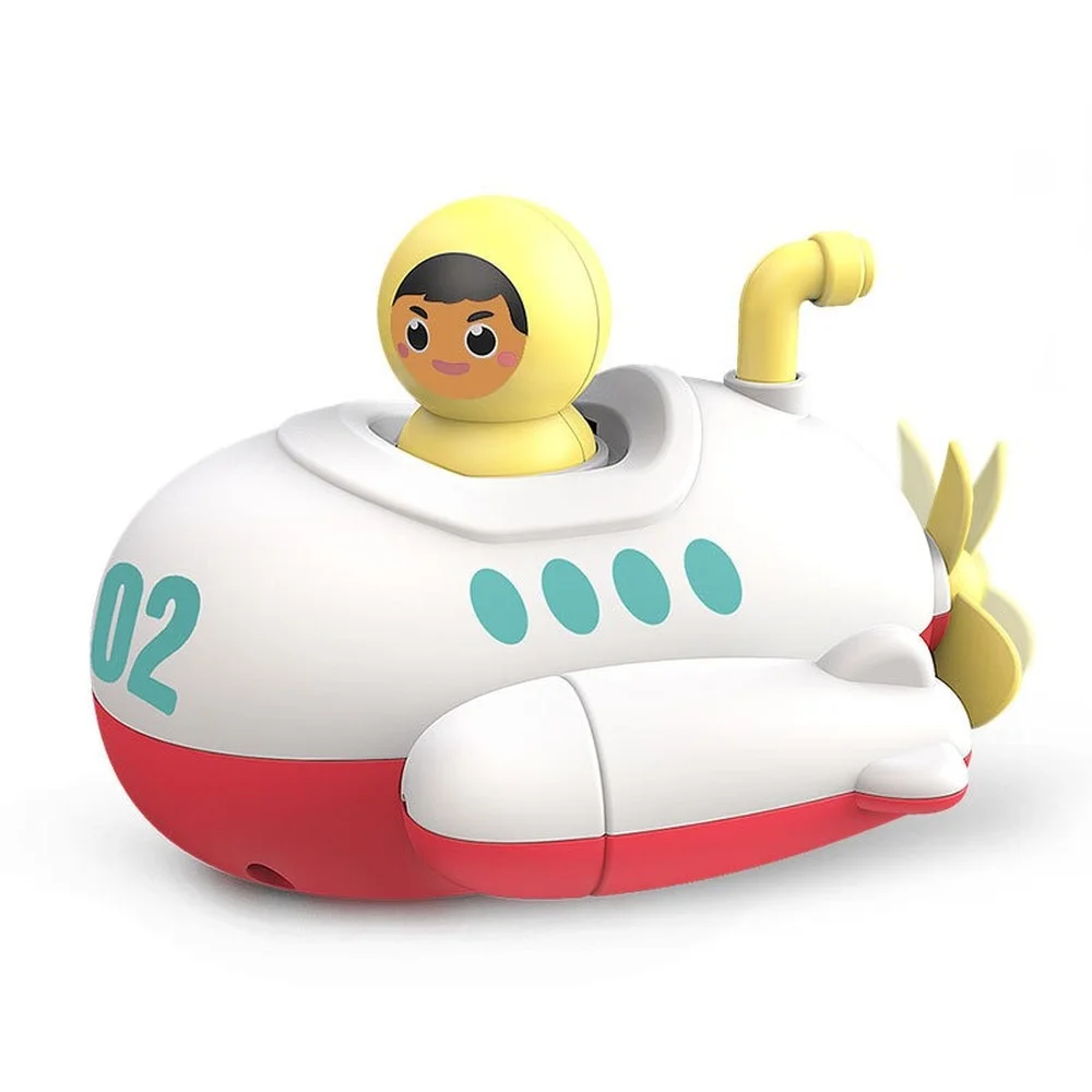 Baby Bath Toys Submarine Wind Up Toy Clockwork Ship Boat Kids Water Toys Swimming Pool Beach Game Toddler Boy Toys Children Gift — view 6