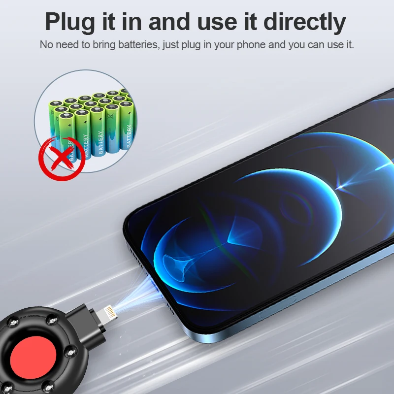 Demonstration of infrared detection highlighting reflective surfaces