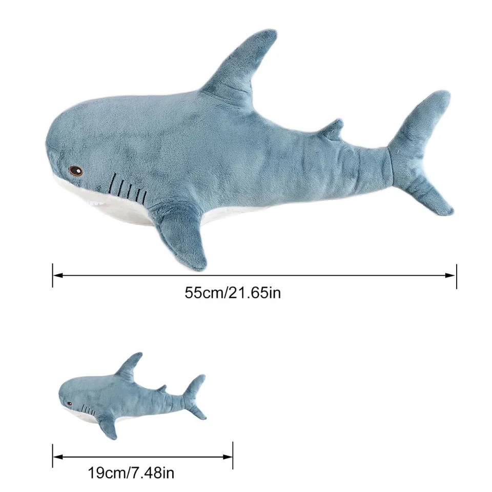 55cm peluche animale squalo gigante con 4 peluche per bambini nella sua  pancia morbido squalo Squishy giocattoli cuscini giganti squalo per regali  per bambini compleanno - AliExpress, image size:960x960