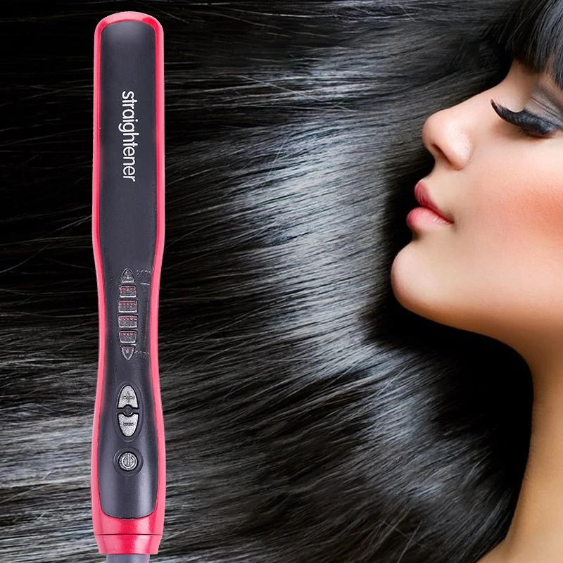Electric Straightener Multifunctional Hair Straightening Heat Ceramic Curler Hot Comb Care Beard