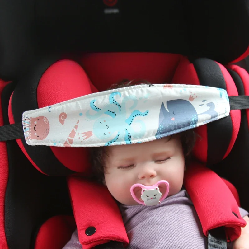 Auto seat head support car seat head belt baby head fixation belt Infant Baby Car Seat Head Support Children Belt Fastening Belt