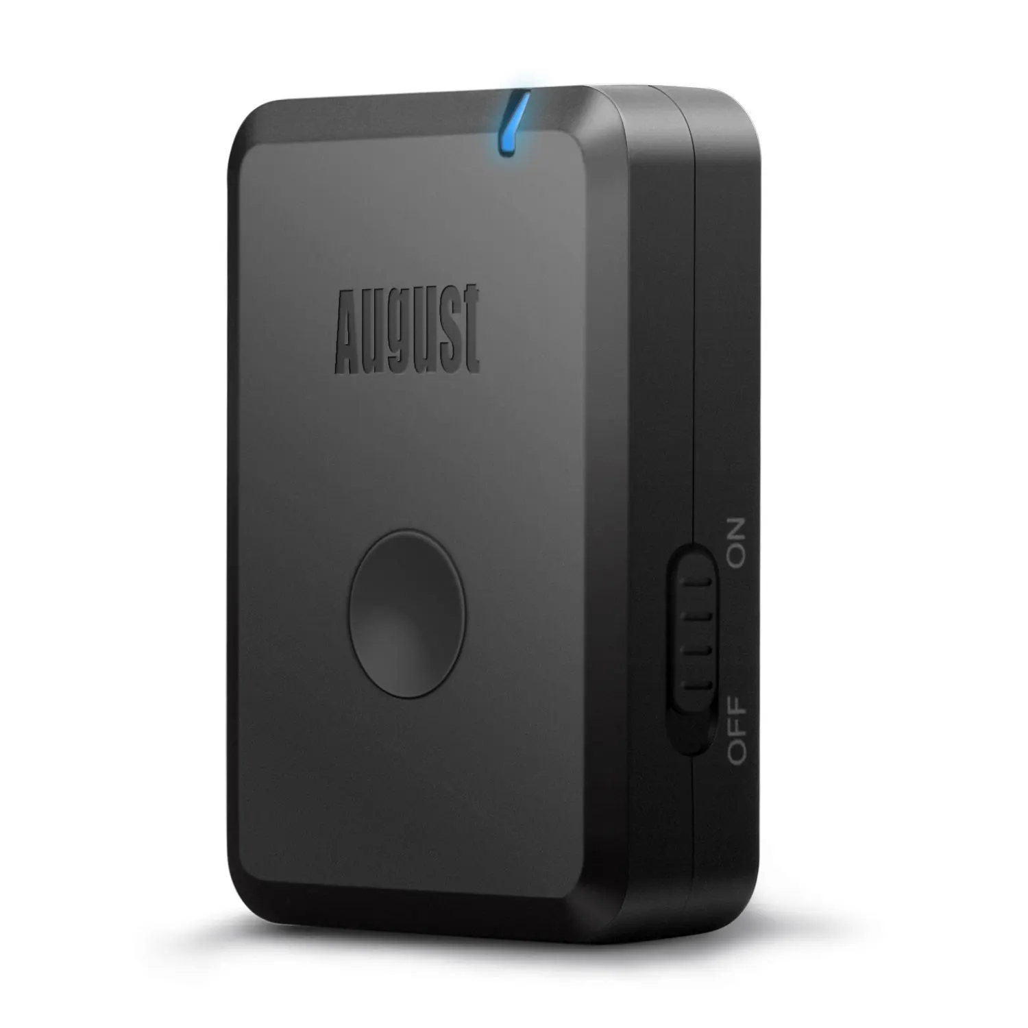 August MR250 Bluetooth Transmitter Bluetooth 5.2 and aptX Adapter for TV, Car Stereo With Rechargeable Battery USB-C Charging
