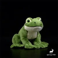 Frog Plush Toy High Fidelity Green Frog Plushie Arrow Tree Frog Peluche Lifelike Stuffed Animals Simulation Doll Kawai Toy Gifts 1