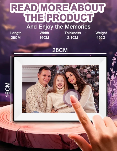 Uhale 10.1" WiFi Digital Photo Frame 32GB 5