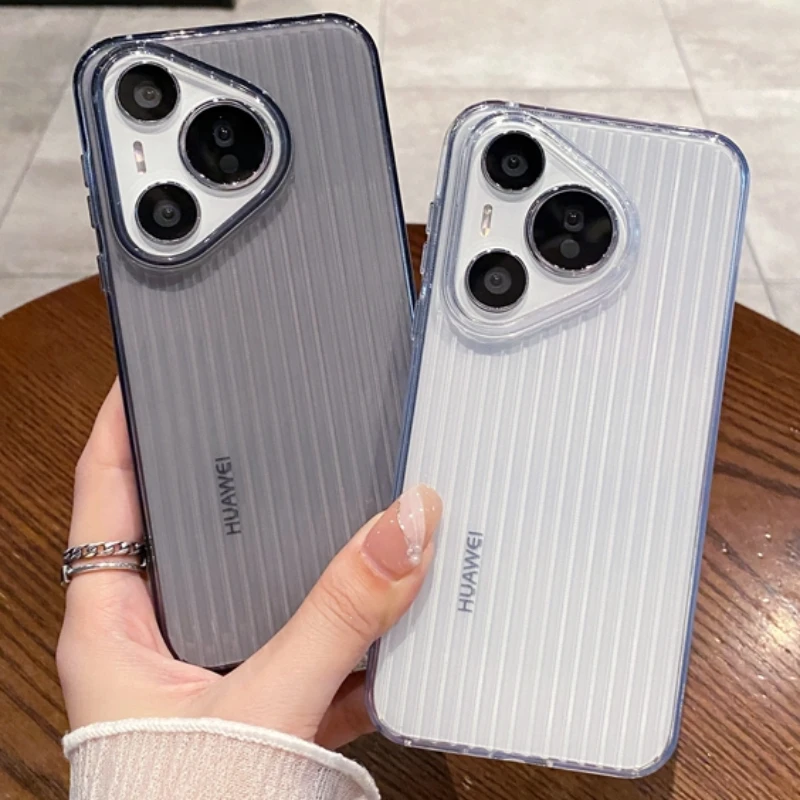 Ultra-Thin Transparent Corrugated Silicone Phone Case - Soft Clear Back Cover