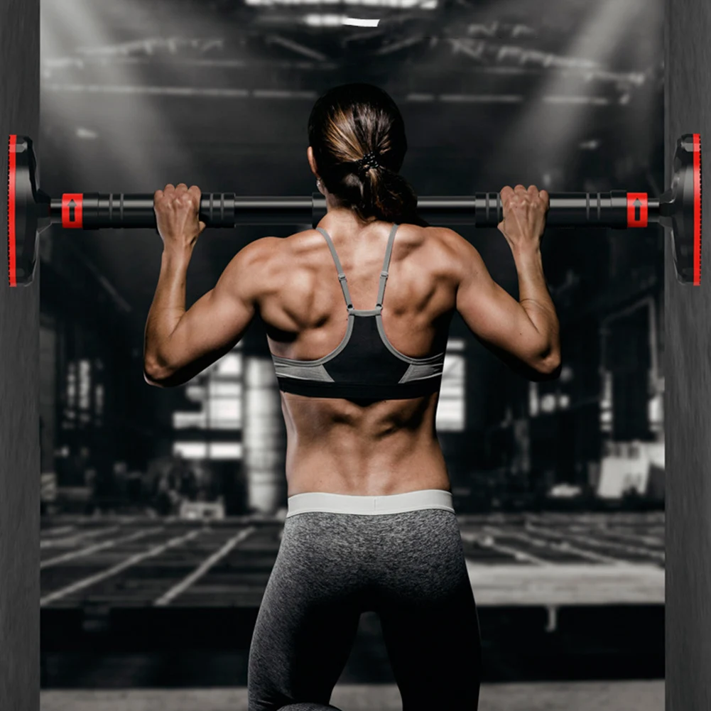 Doorway Pull Up Bar Strength Training Pull Up Bar Adjustable Length Door Frame Pull-up Non-Slip Horizontal for Home Gym