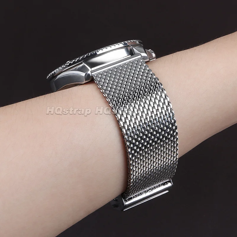 Stainless Steel Mesh Milanese Watch Band - Premium Metal Replacement Bracelet, 1.0mm