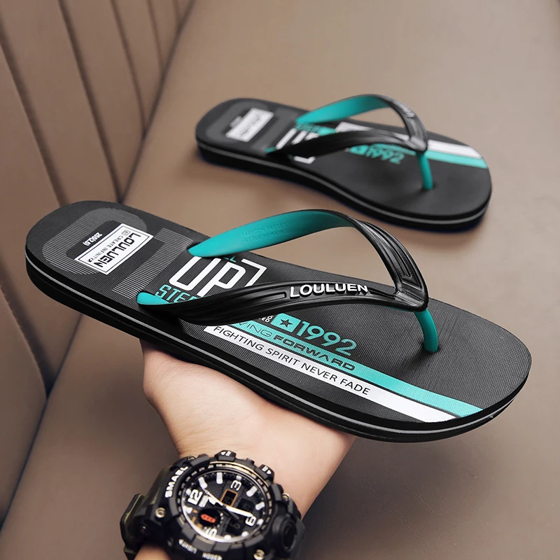 

High Quality Men Flip Flops Designer Summer Beach Flip Flops Outdoor Men Fashion Breathable Casual Men Beach Slippers Summer