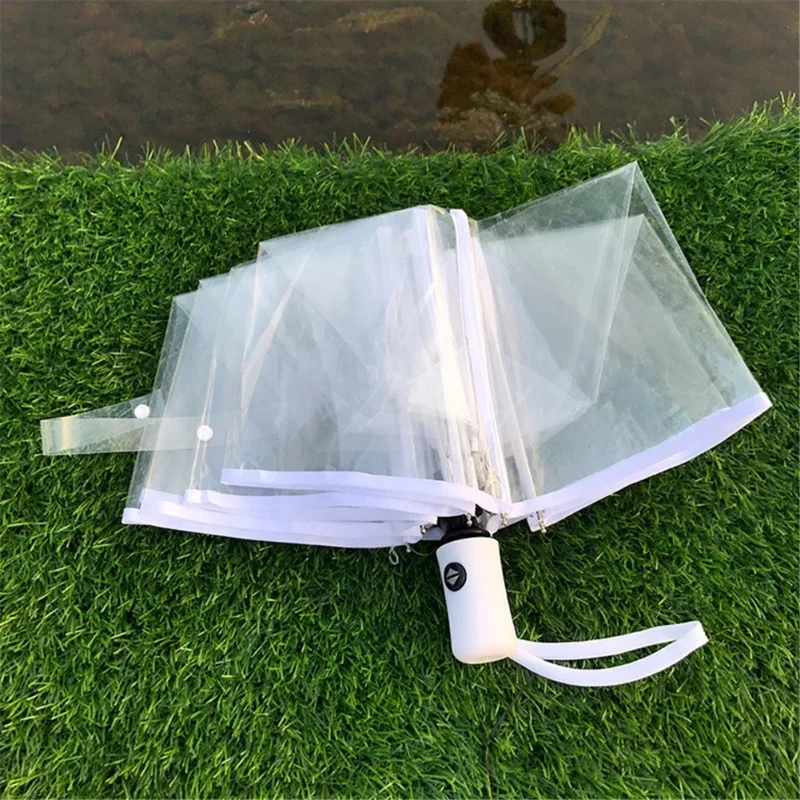 Transparent Automatic Windproof Folding Umbrella for Men Women Outdoor Travel supplies wind resistant umbrella,folding umbrella,automatic umbrella,windproof umbrella